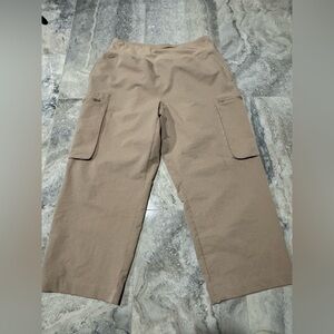 Elegant Tan Cropped Pants for Women